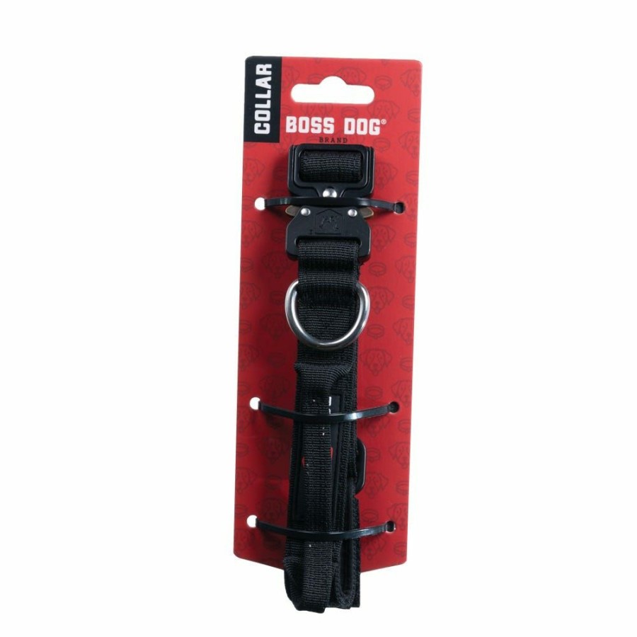 Dogs * | Boss Dog Brand Boss Dog Brand 13 16 Adjustable 1.2 Black Dog Collar, Size Small 60000 Dog Collars & Leashes