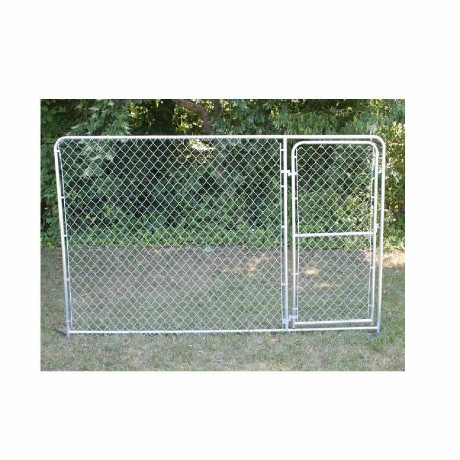 Dogs * | Stephens Pipe & Steel Dog Kennel Panel With Door 10 Foot X 6 Foot High Gate Panel- Dks21006 Dog House Accessories