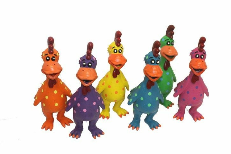 Dogs * | Assorted Multipet Globkens Latex Chicken 11.5 Dog Toy (61008) Dog Toys