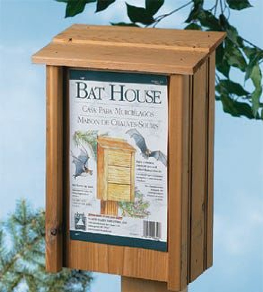 Backyard Birds & Wildlife * | North States Small Wooden Bat House 1641 Wild Bird Houses