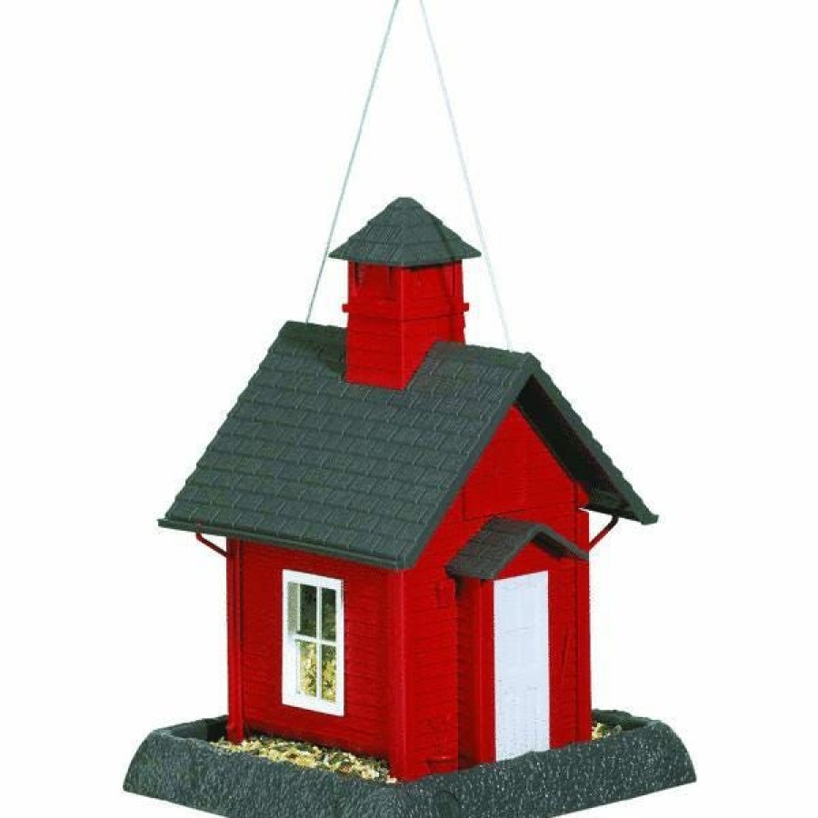 Backyard Birds & Wildlife * | North States Small School House Wild Birdfeeder 9084 Wild Bird Feeders