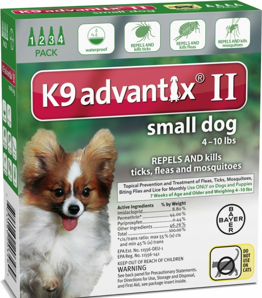 Dogs * | Various Brands K9 Advantix Ii Small Dog Flea & Tick Control, 4 Doses 9203489