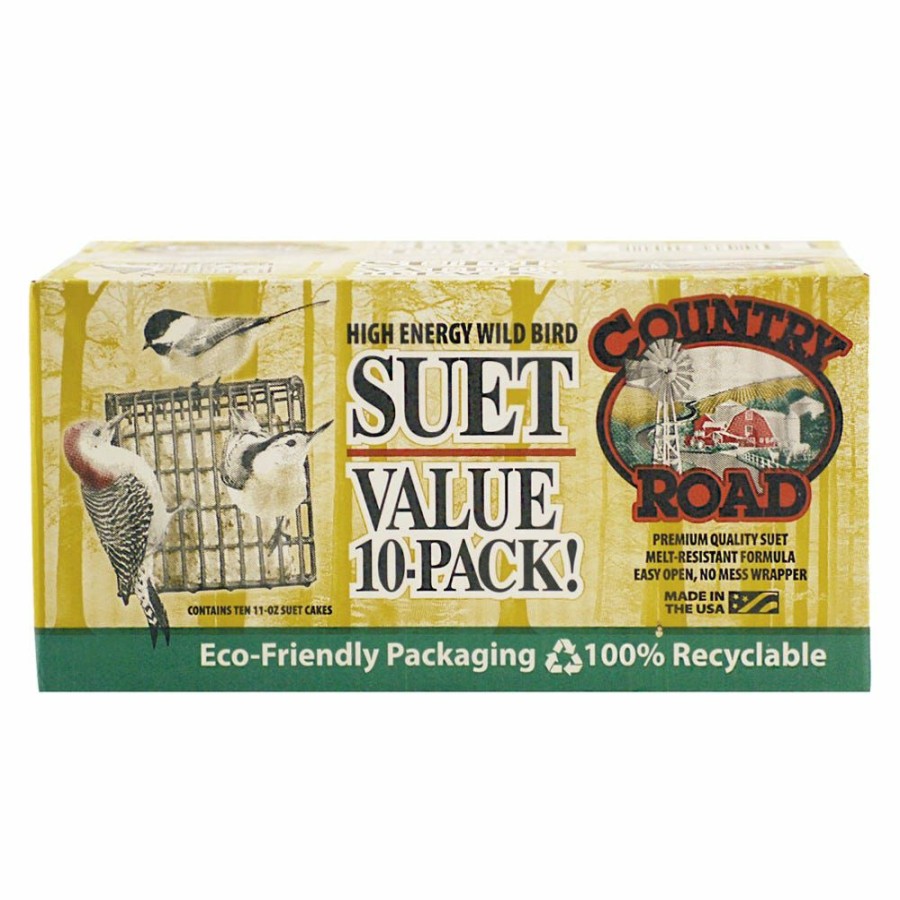 Backyard Birds & Wildlife * | Country Road High Energy Wild Bird Suet, 10 Pack 340-88 Bird Seed & Food