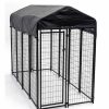 Dogs * | Jewett-Cameron Lucky Dog 6Hx4Wx8L Black Welded Wire Kennel Kit Cl 60548 Dog Houses & Kennels