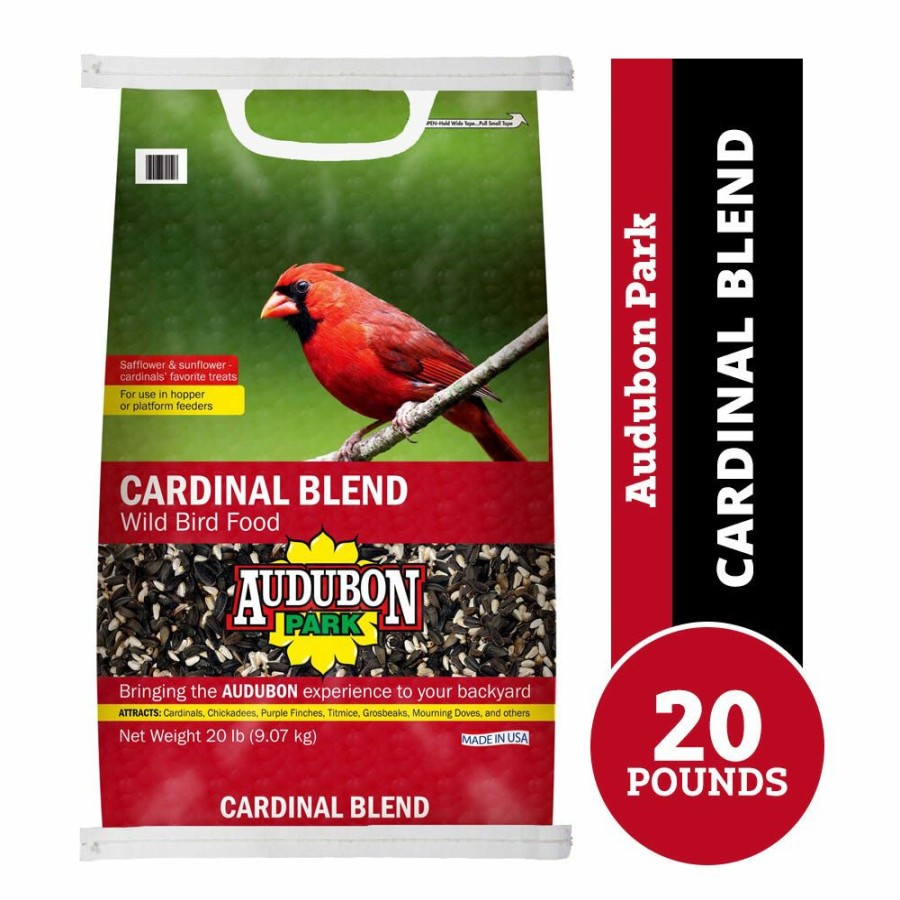 Backyard Birds & Wildlife * | Audubon Park Cardinal Blend Wild Bird Food, 20 Lb. Bag Bird Seed & Food