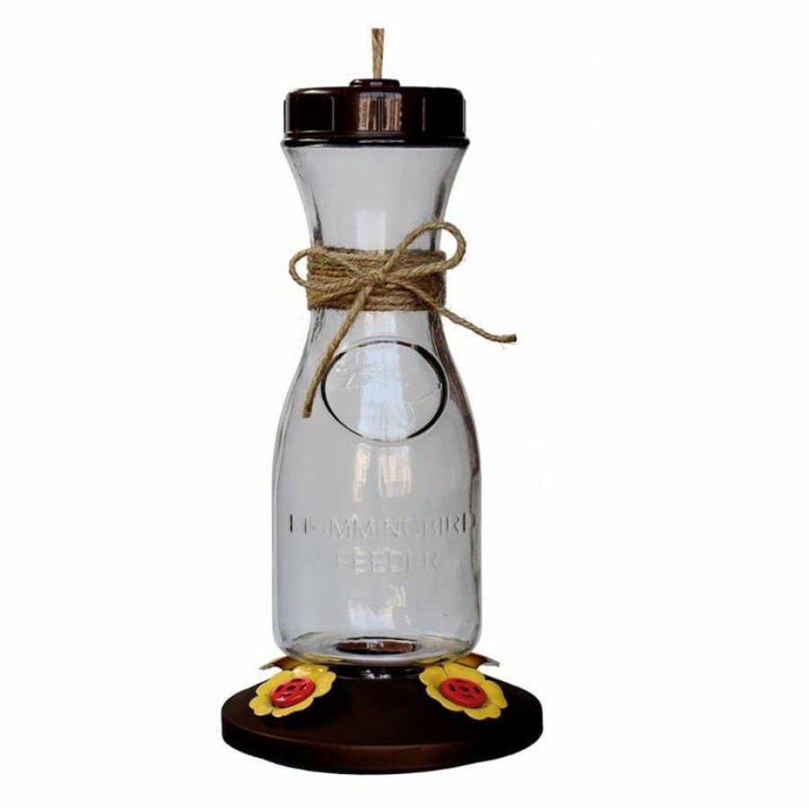 Backyard Birds & Wildlife * | Bird'S Cafe Glass Carafe Hummingbird Feeder Hb-0571D