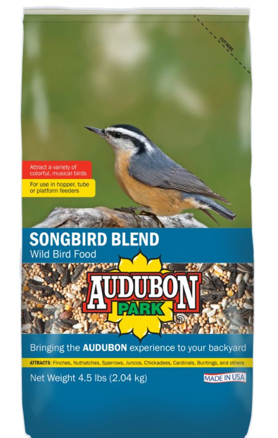 Backyard Birds & Wildlife * | Audubon Park Premium Songbird Blend Wild Bird Food, 4.5 Lb. Bag Bird Seed & Food