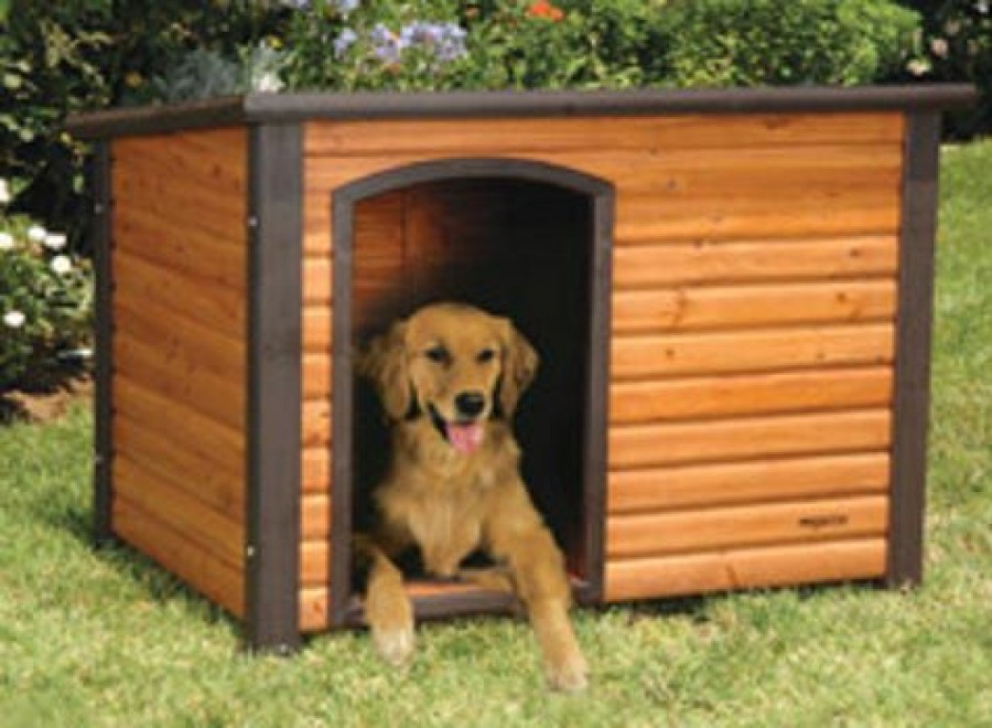 Dogs * | Precision Pet Products Precision Outback Log Cabin, Medium 7027012 Dog Houses & Kennels