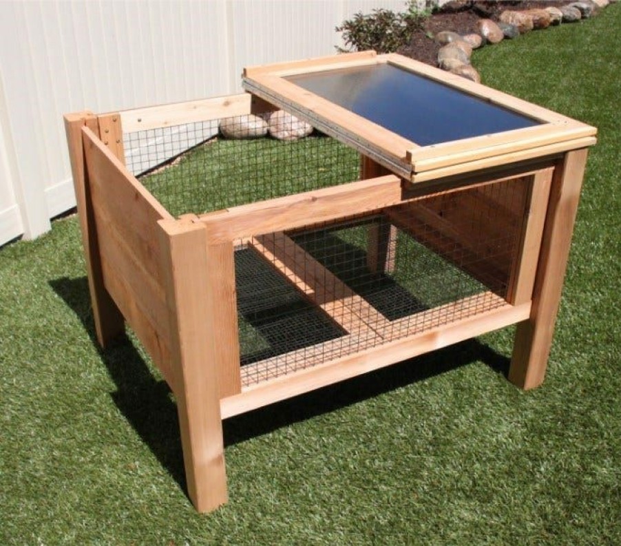 Small Animals * | Gronomics Rabbit Hutch Rh 36-45 Small Animal Hutches