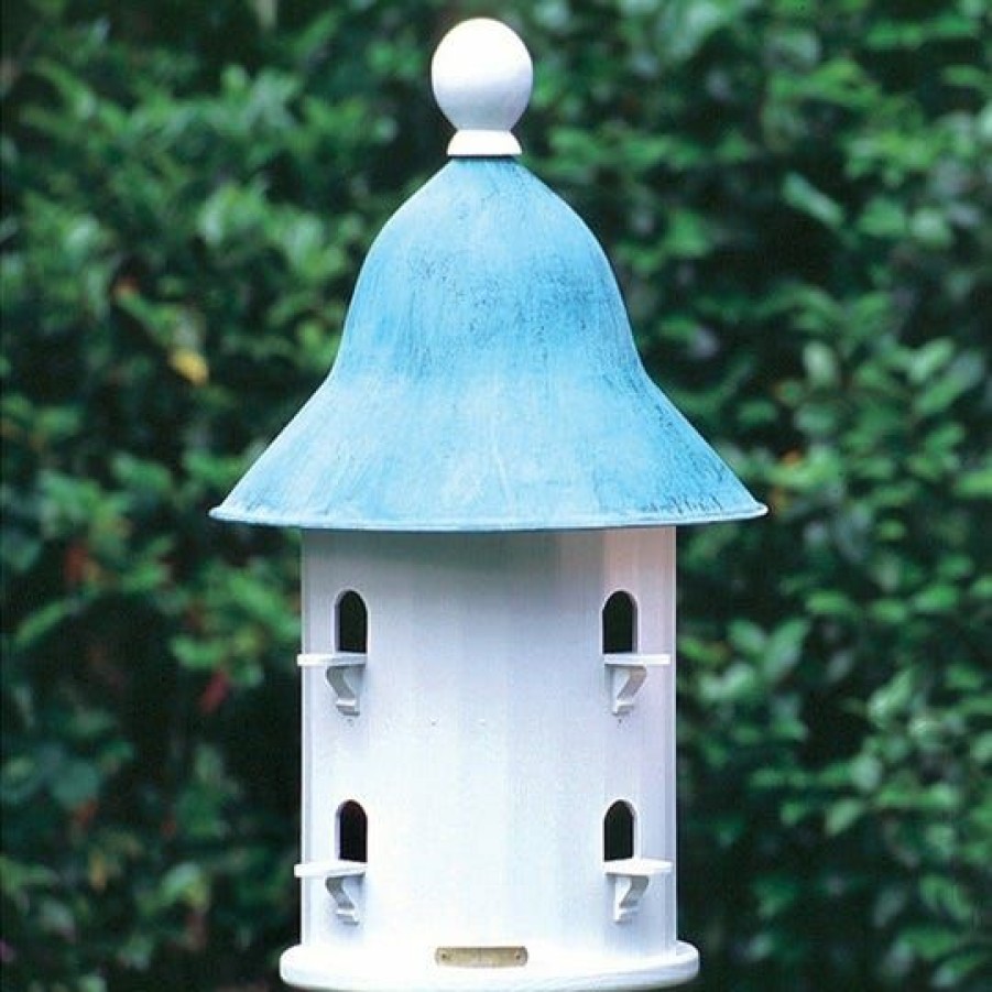 Backyard Birds & Wildlife * | Good Directions Bell Bird House With Blue Verde Roof 43413 Wild Bird Houses