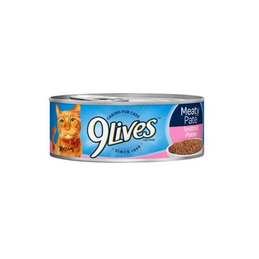 Cats * | 9 Lives 9Lives Meaty Pate Seafood Platter Canned Cat Food, 5.5 Oz. Can Wet Cat Food