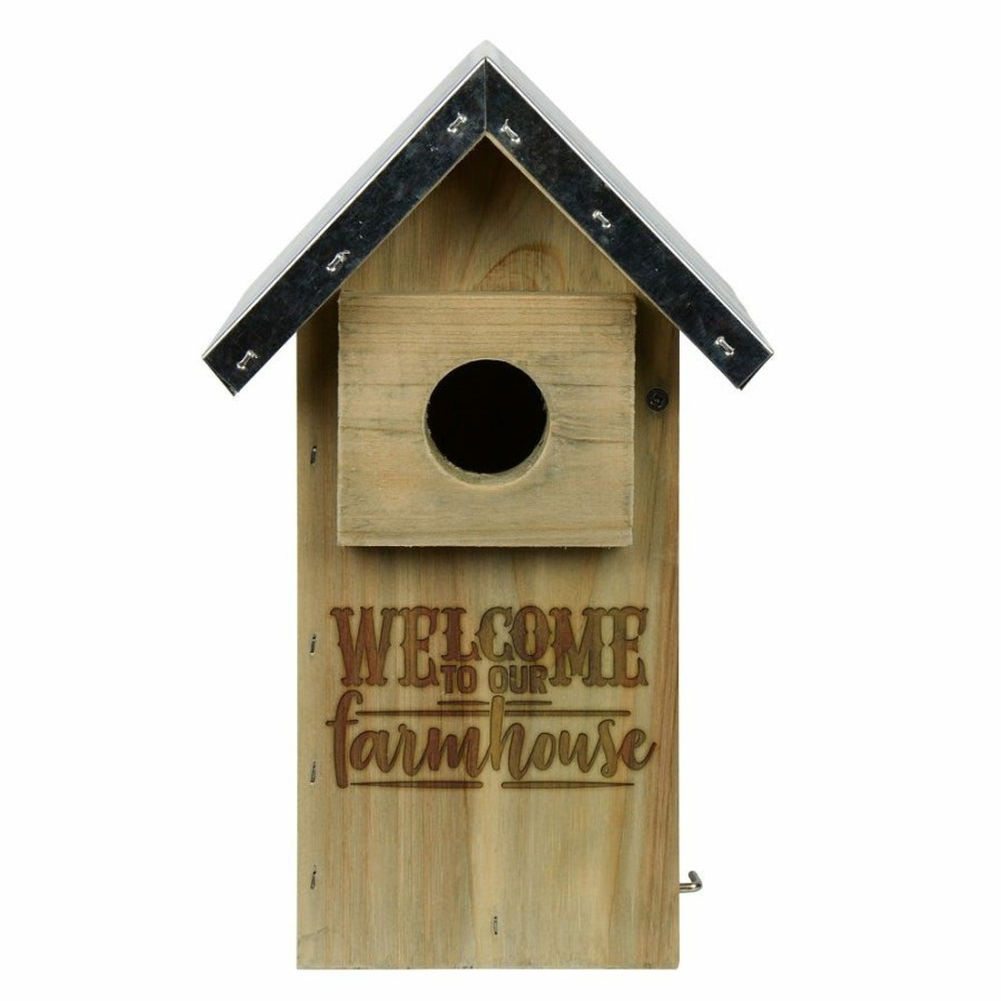 Backyard Birds & Wildlife * | Nature'S Way Rustic Weathered Bluebird House Wwgh3-Deco Wild Bird Houses