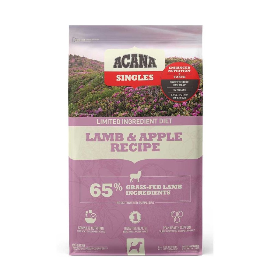 Dogs * | Acana Singles Limited Ingredient Diet Lamb & Apple Recipe Grain-Free Adult Dry Dog Food, 25 Lb. Bag