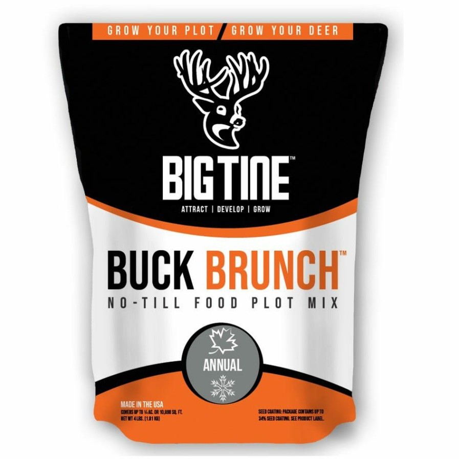 Backyard Birds & Wildlife * | Big Tine Buck Brunch, No-Till Food Plot Mix 4 Lb Deer Feed