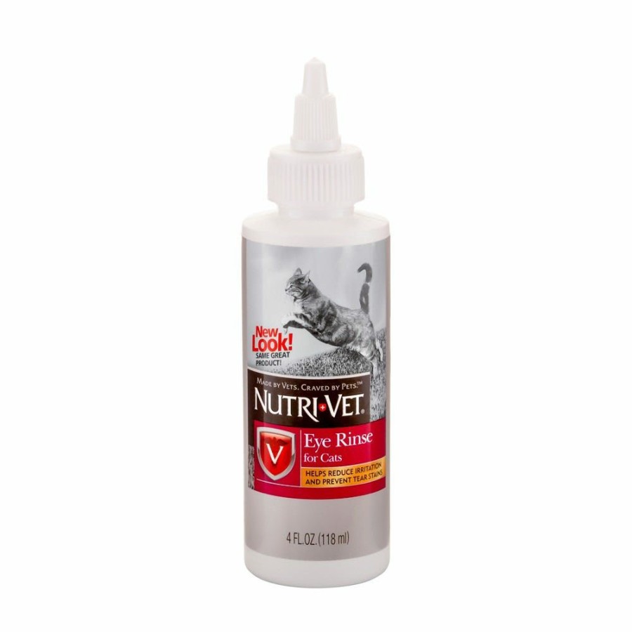 Cats * | Nutri-Vet Eye Rinse For Cats 4Oz- 1001008 Cat Health & Grooming