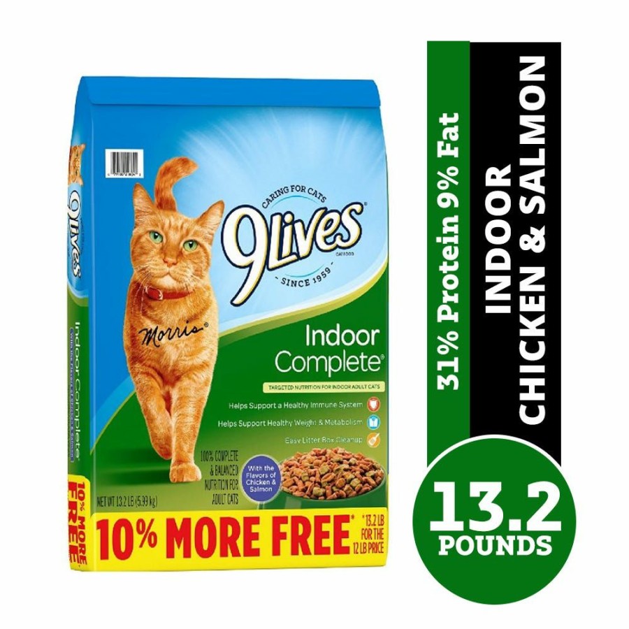 Cats * | 9 Lives 9Lives Indoor Complete Dry Cat Food, 13.2 Lb. Bag