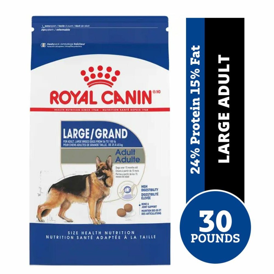 Dogs * | Royal Canin Size Health Nutrition Large Breed Adult Dry Dog Food, 30 Lb. Bag