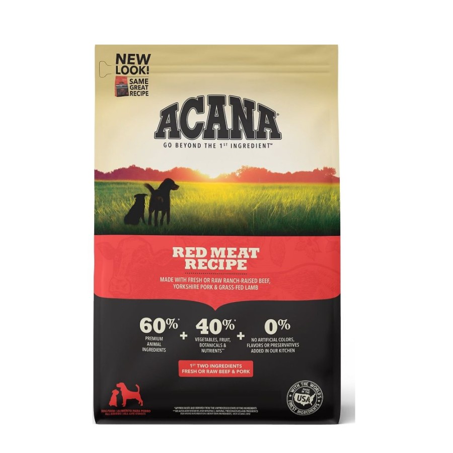 Dogs * | Acana Red Meat Recipe Grain-Free Adult Dry Dog Food, 25 Lb. Bag