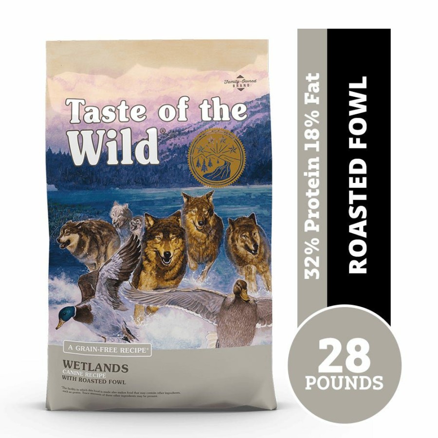 Dogs * | Taste Of The Wild Wetlands Canine Recipe With Roasted Fowl, 28 Lb. Bag 1573 Dry Dog Food