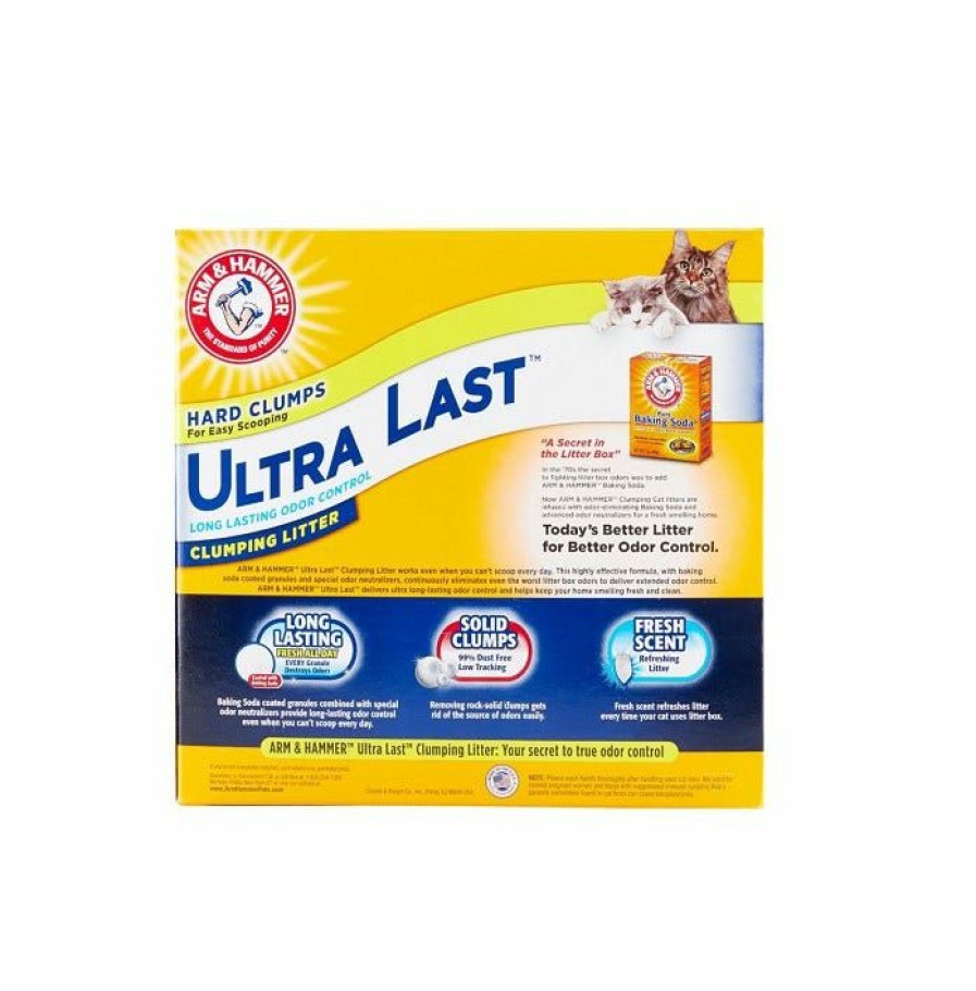 Cats * | Arm & Hammer Ultra Last Ultra Scented Clumping Clay Cat Litter 26Lb 02306