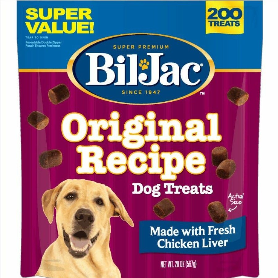 Dogs * | Bil-Jac Original Recipe Dog Treats, Chicken Liver Flavor 20 Oz. Pouch 319112