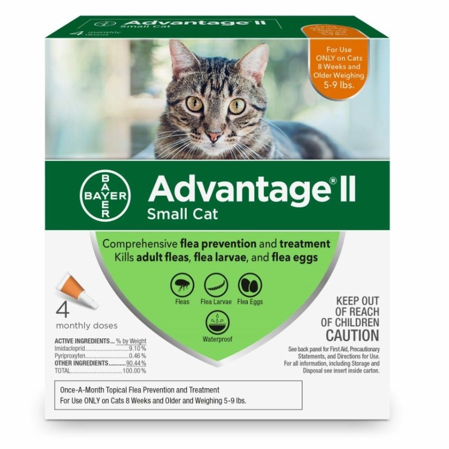 Cats * | Advantage 2 Advantage Ii Small Cat Flea Control, 5-9 Lbs. / 4 Doses Cat Flea & Tick