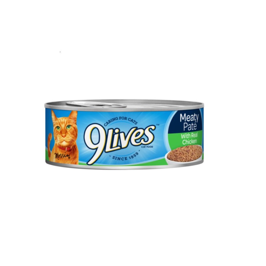 Cats * | 9 Lives 9Lives Meaty Pate With Real Chicken Canned Cat Food, 5.5 Oz. Can Wet Cat Food