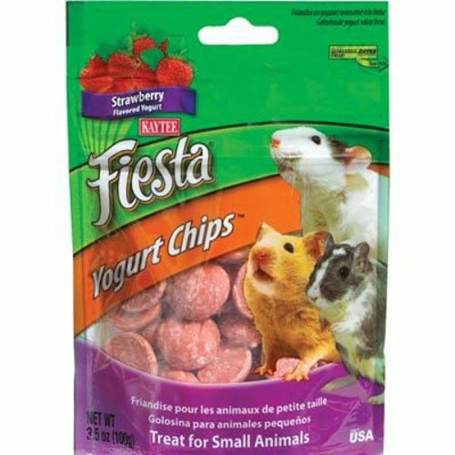 Small Animals * | Kaytee Yo Chips For Small Animals, Strawberry, 3.5 Oz. Pack 100502793 Small Animal Feed & Treats