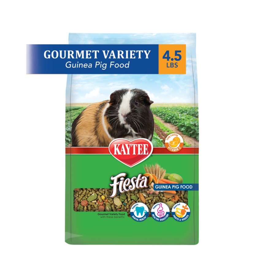 Small Animals * | Kaytee Fiesta Guinea Pig Food, 4.5 Lb. Bag 100032317 Small Animal Feed & Treats