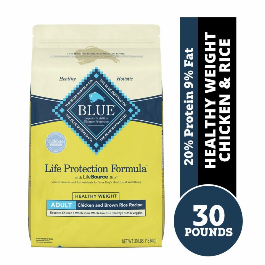 Dogs * | Blue Buffalo Life Protection Formula Healthy Weight Adult Chicken & Brown Rice Recipe Dry Dog Food, 30 Lb. Bag