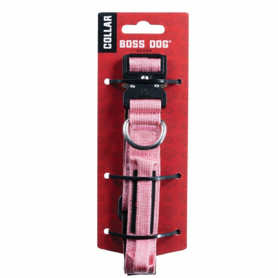 Dogs * | Boss Dog Brand Boss Dog Brand 13 16 Adjustable Pink Dog Collar, Size Small 60045 Dog Collars & Leashes