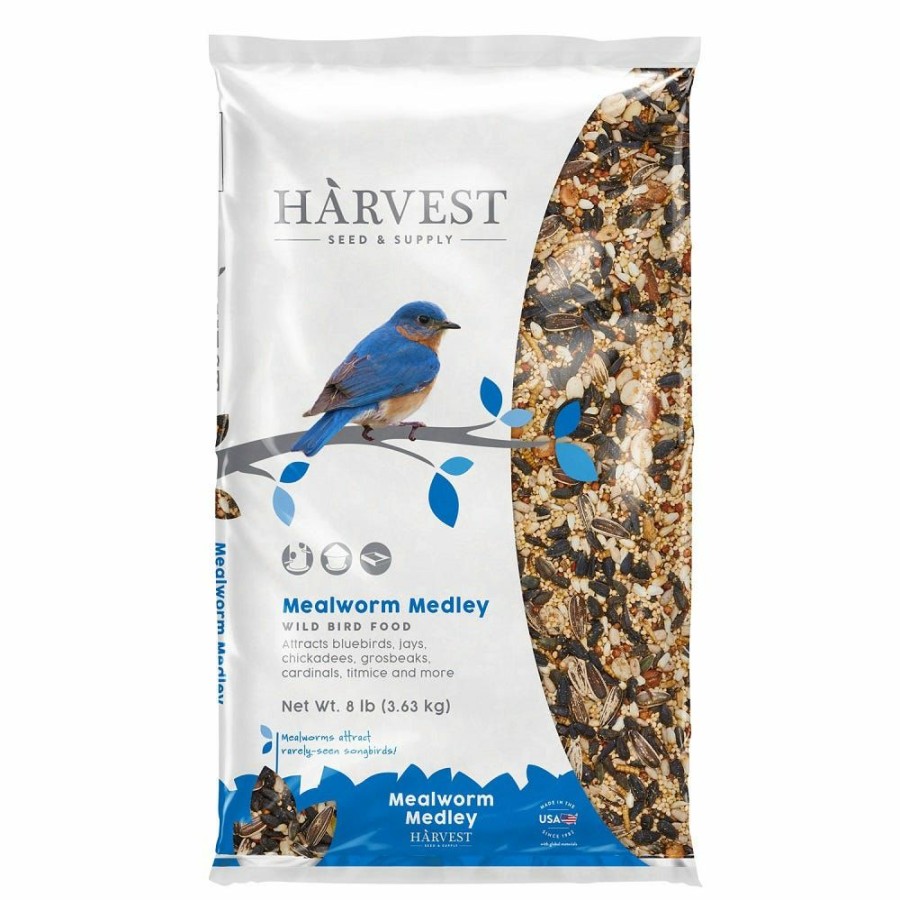 Backyard Birds & Wildlife * | Harvest Seed & Supply Mealworm Medley, 8Lb 13203 Bird Seed & Food