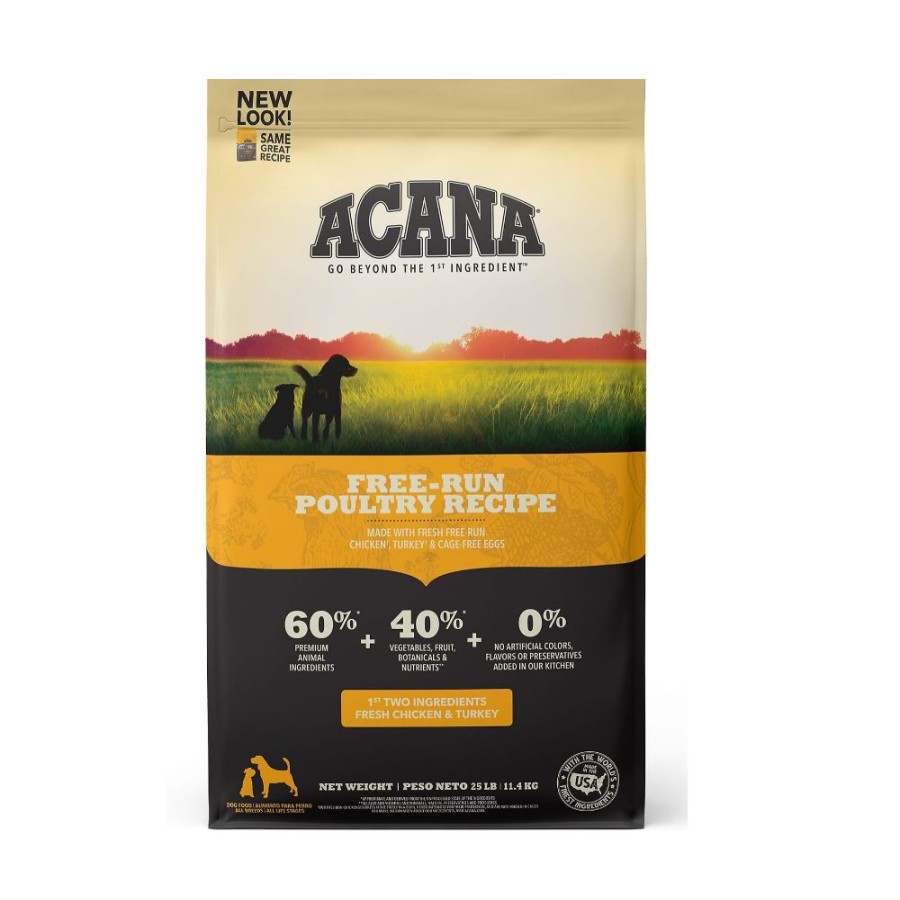 Dogs * | Acana Free-Run Poultry Recipe Grain-Free Dry Dog Food, 4.5 Lb. Bag