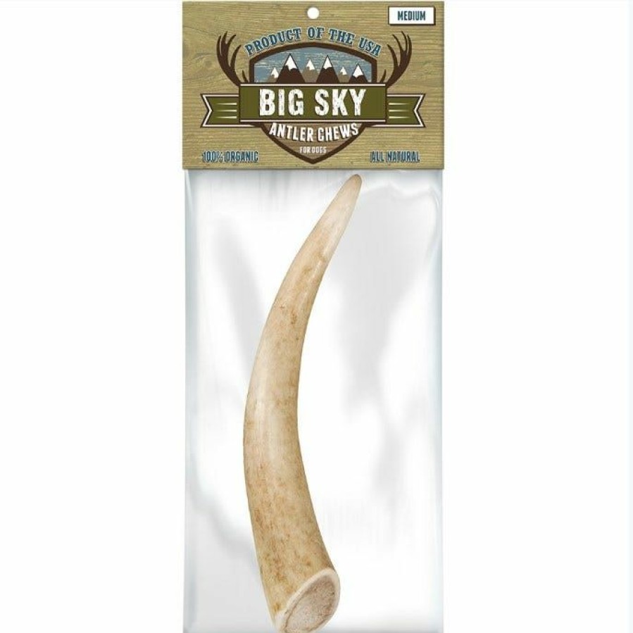 Dogs * | Big Sky Medium Antler Dog Chew At186 Dog Treats