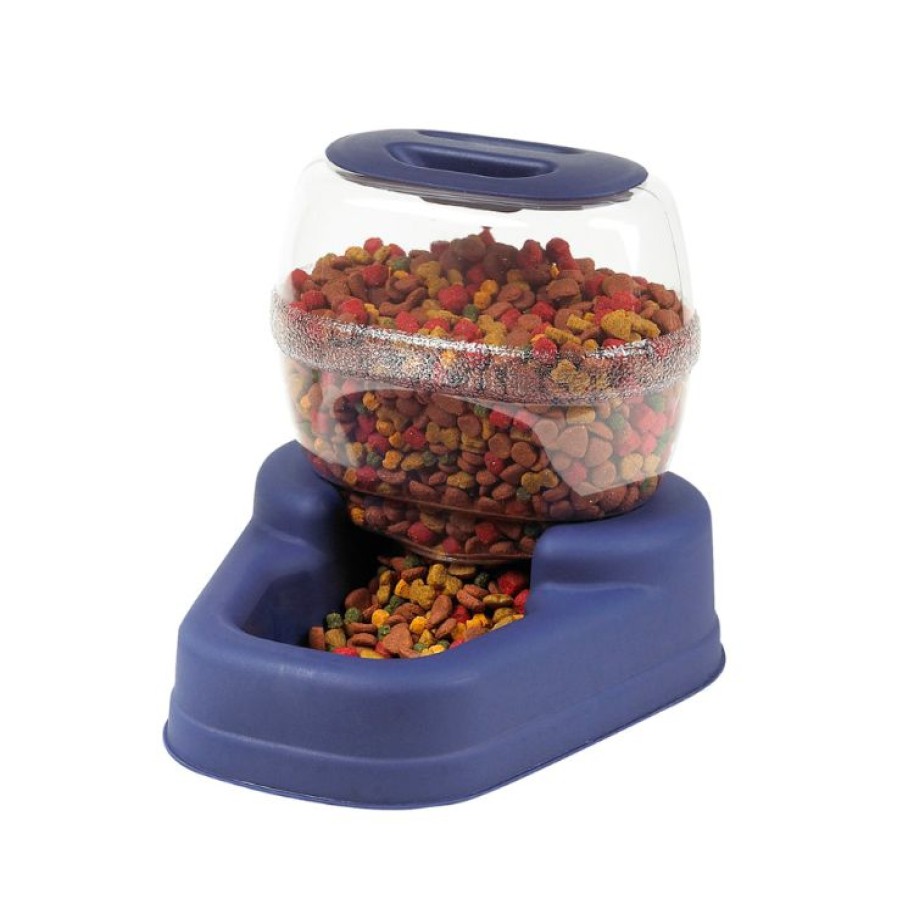 Cats * | Bergan Petite Gourmet Feeder 11760 Nvy96 Cat Bowls & Feeders