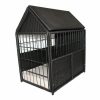 Dogs * | Iconic Pet Rattan Pet Crate With Storage 52509 Dog Houses & Kennels