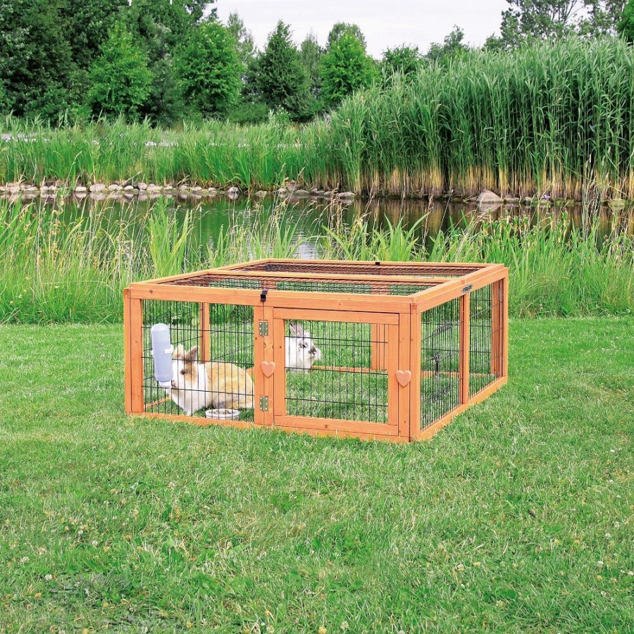 Small Animals * | Trixie Pet Outdoor Run With Mesh Cover For Trixie'S Rabbit Hutches Medium 62281 Small Animal Hutches