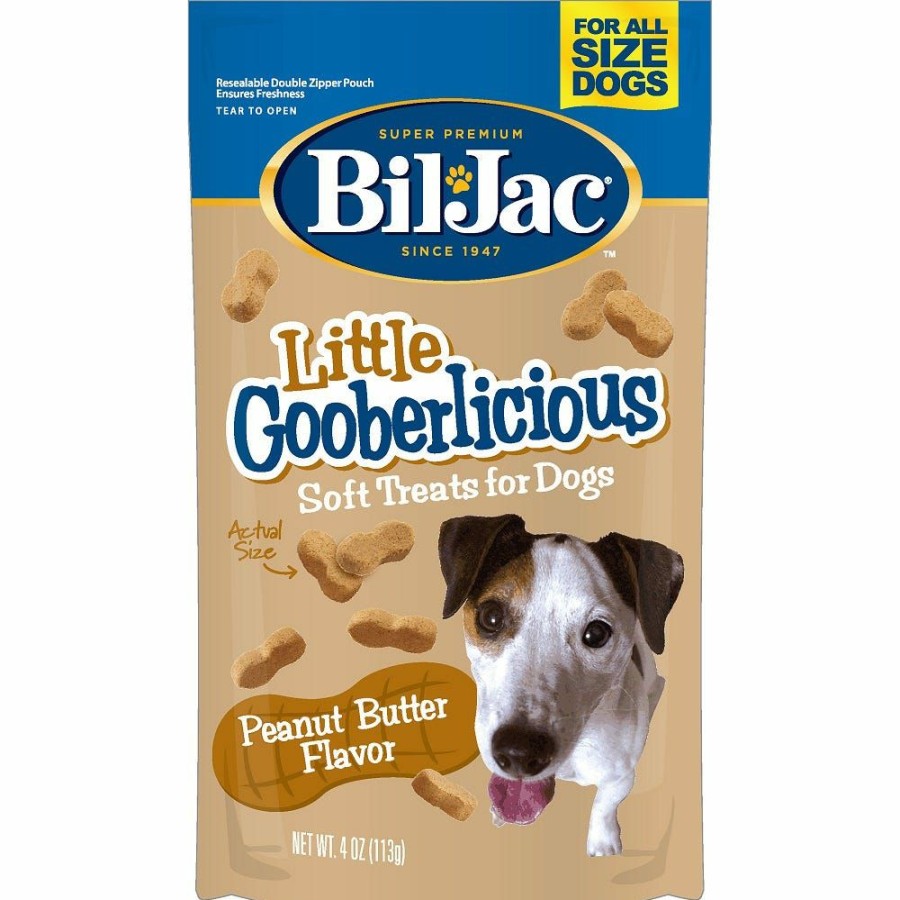 Dogs * | Bil-Jac Little Gooberlcious Peanut Butter Flavor Soft Dog Treats, 4 Oz. Pouch 319015