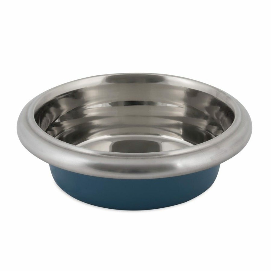 Cats * | Petmate Easy Grip Stainless Steel Pet Bowl, 12 Cup Capacity 34150 Cat Bowls & Feeders