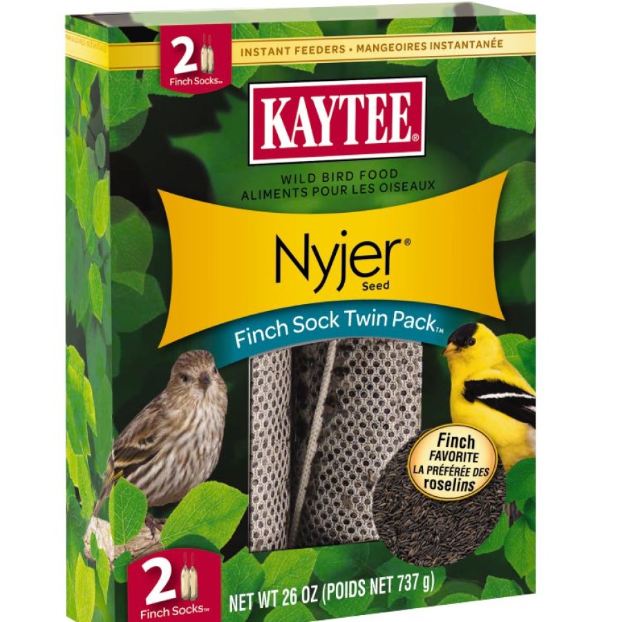 Backyard Birds & Wildlife * | Kaytee Finch Feeder Twin Pack 100061954 Bird Seed & Food