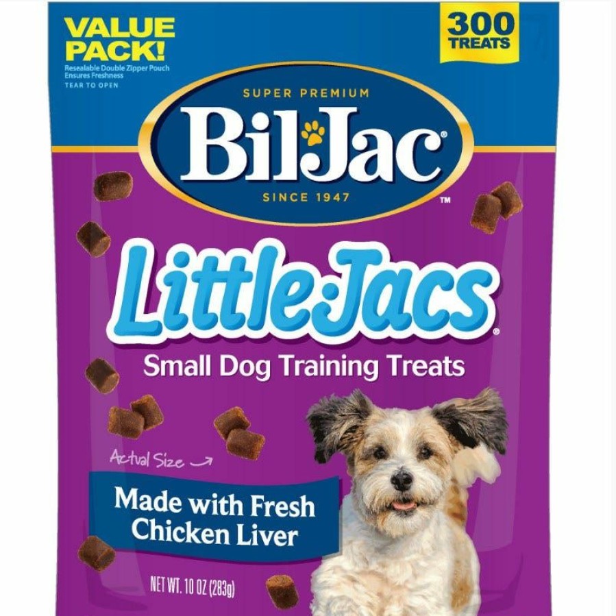 Dogs * | Bil-Jac Little Jacs Small Dog Training Treats, Chicken Liver Flavor 10 Oz. Pouch 319114 Dog Treats