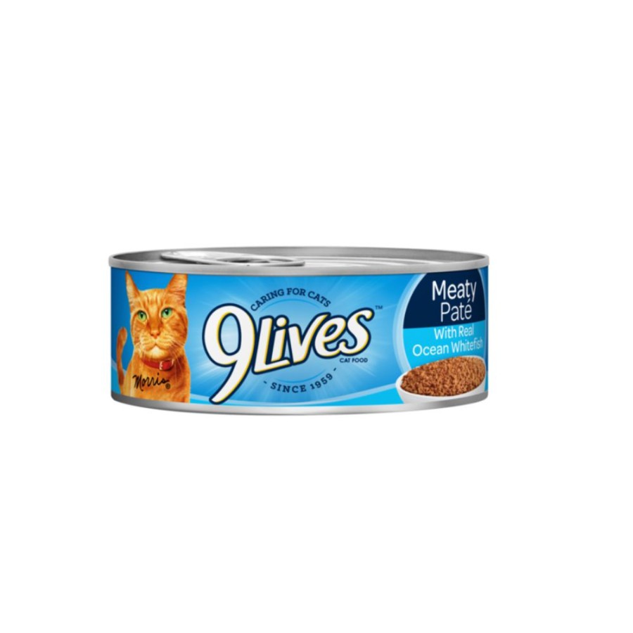 Cats * | 9 Lives 9Lives Meaty Pate With Ocean Whitefish Dinner Canned Cat Food, 5.5 Oz. Can Wet Cat Food