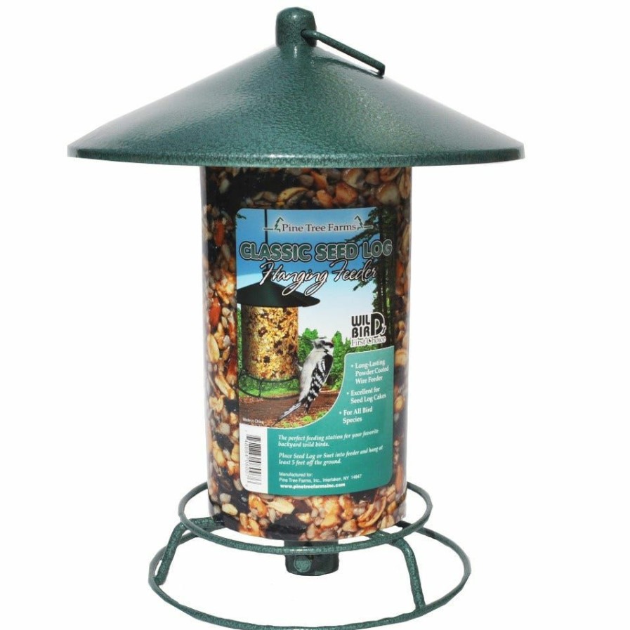 Backyard Birds & Wildlife * | Pine Tree Farms Classic Seed Log Hanging Feeder 8010 Wild Bird Feeders