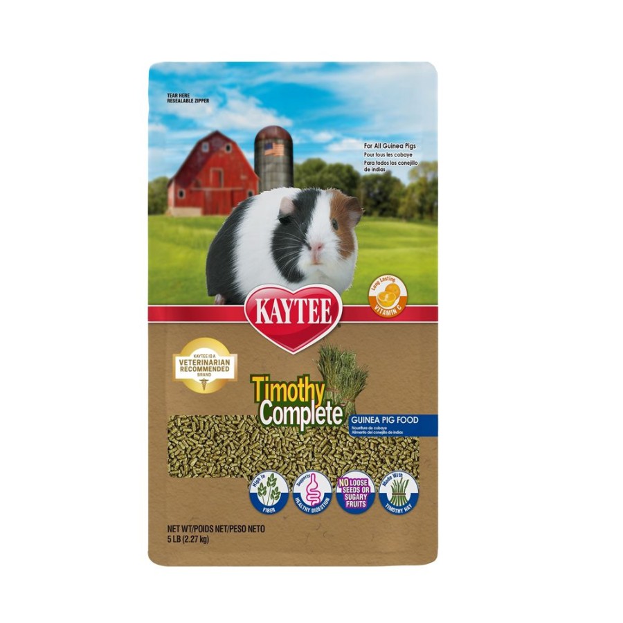 Small Animals * | Kaytee Timothy Complete Guinea Pig Food, 5 Lb. Bag 100036976 Small Animal Feed & Treats