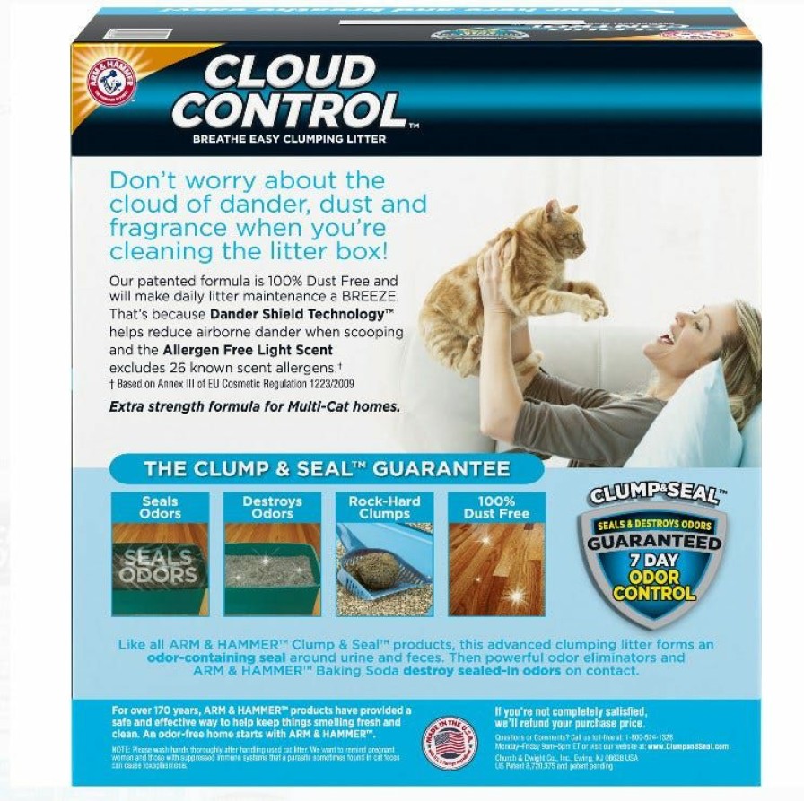 Cats * | Arm & Hammer Cloud Control Clumping Cat Litter, 28Lb 00185