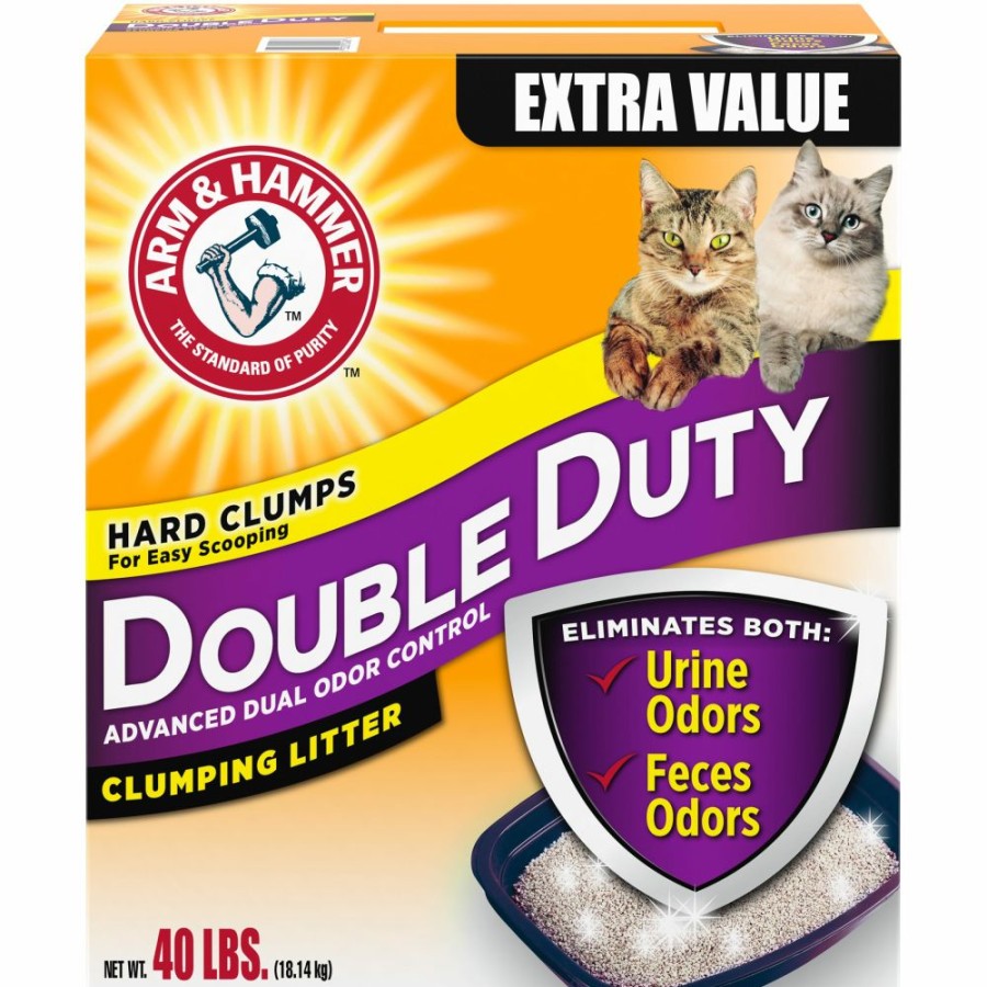 Cats * | Arm & Hammer Double Duty Clumping Litter 40 Lbs (2408) Cat Litter