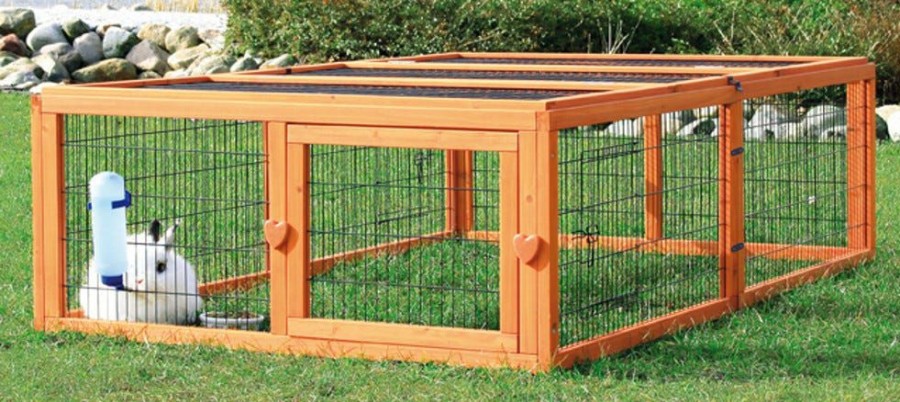 Small Animals * | Trixie Pet Outdoor Run With Mesh Cover For Trixie'S Rabbit Hutches Large 62282 Small Animal Hutches