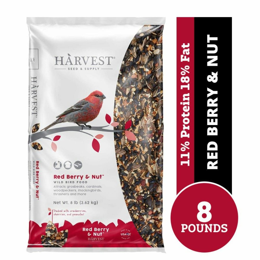 Backyard Birds & Wildlife * | Harvest Red Berry And Nut Wild Bird Feed, 8 Lb. Bag Bird Seed & Food