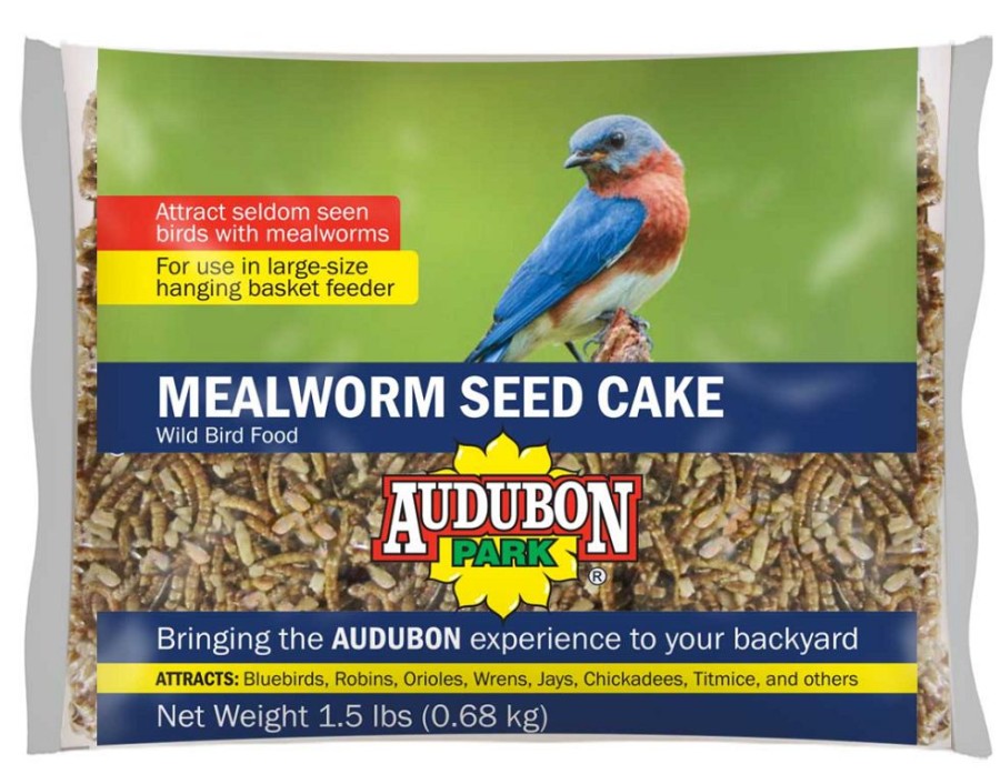 Backyard Birds & Wildlife * | Audubon Park Mealworm Seed Cake Wild Bird Food, 1.5Lb 070187519343 Bird Seed & Food