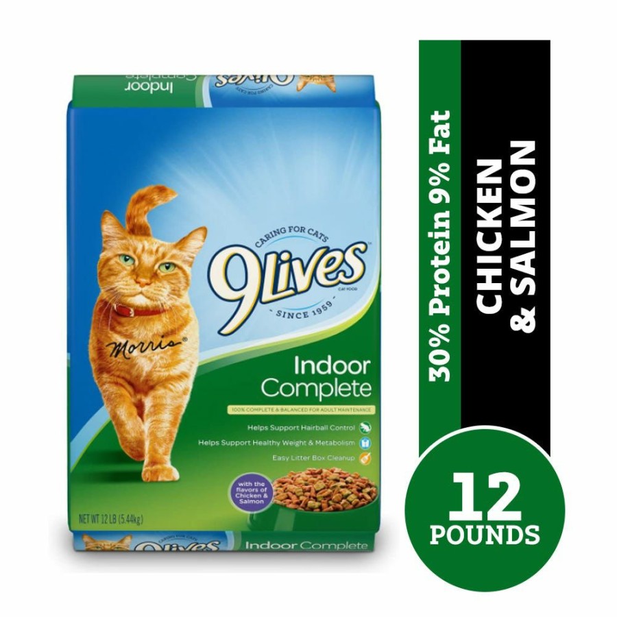 Cats * | 9 Lives 9Lives Indoor Complete Dry Cat Food, 12 Lb. Bag